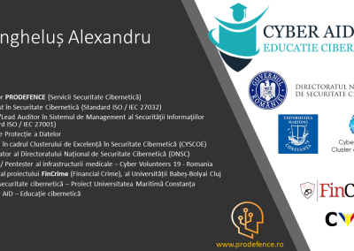 Expert Securitatate Cibernetica Anghelus Alexandru